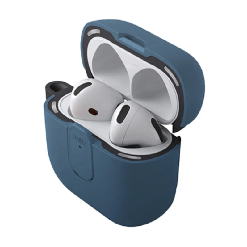 Uniq Clyde Lock Case for Airpods 4th Gen - Royal Blue/Dark Grey