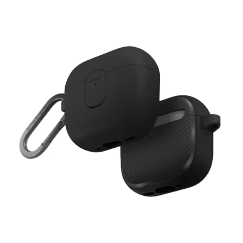 Uniq Clyde Lock Case for Airpods 4th Gen - Charcoal/Dark Grey