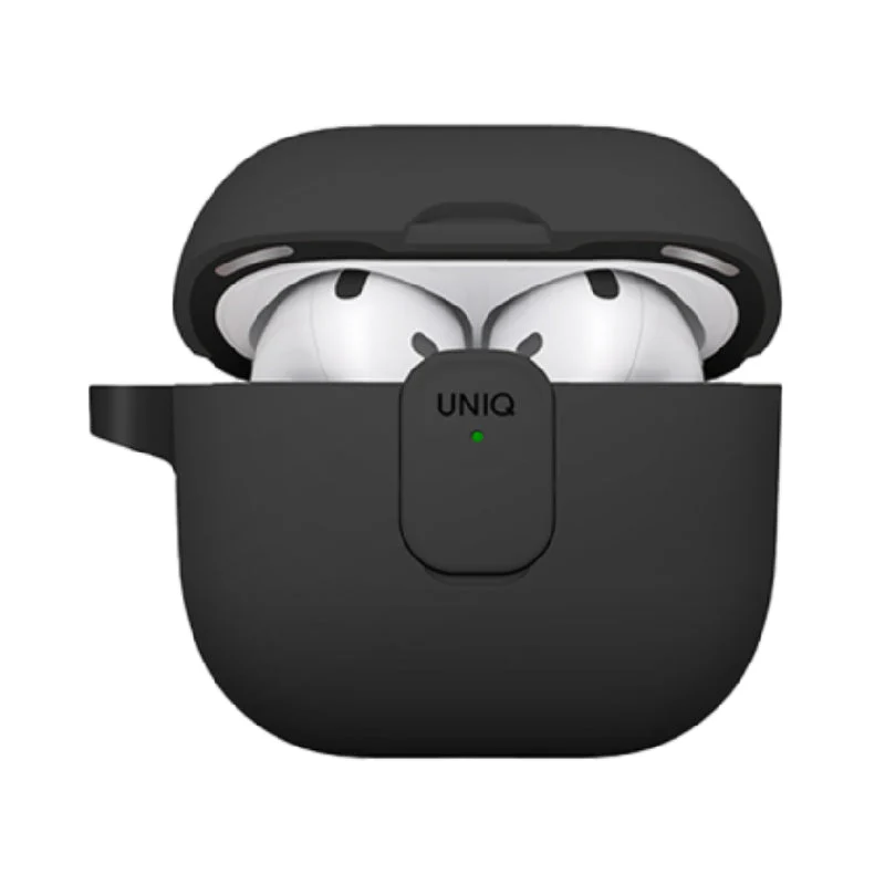 Uniq Clyde Lock Case for Airpods 4th Gen - Charcoal/Dark Grey
