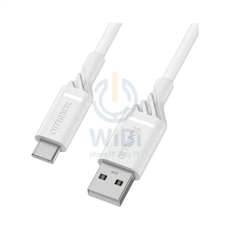 OtterBox Standard USB-A To USB-C Cable - USB-A / USB-C / 3 Meters / White - (Warehouse Packed)