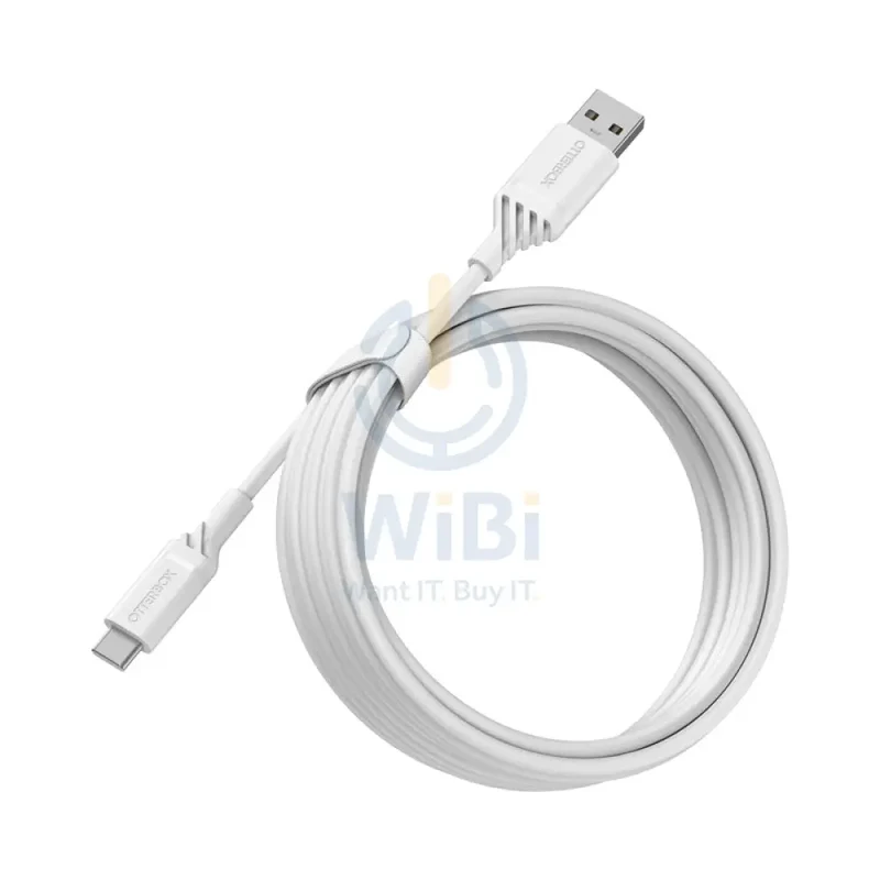 OtterBox Standard USB-A To USB-C Cable - USB-A / USB-C / 3 Meters / White - (Warehouse Packed)