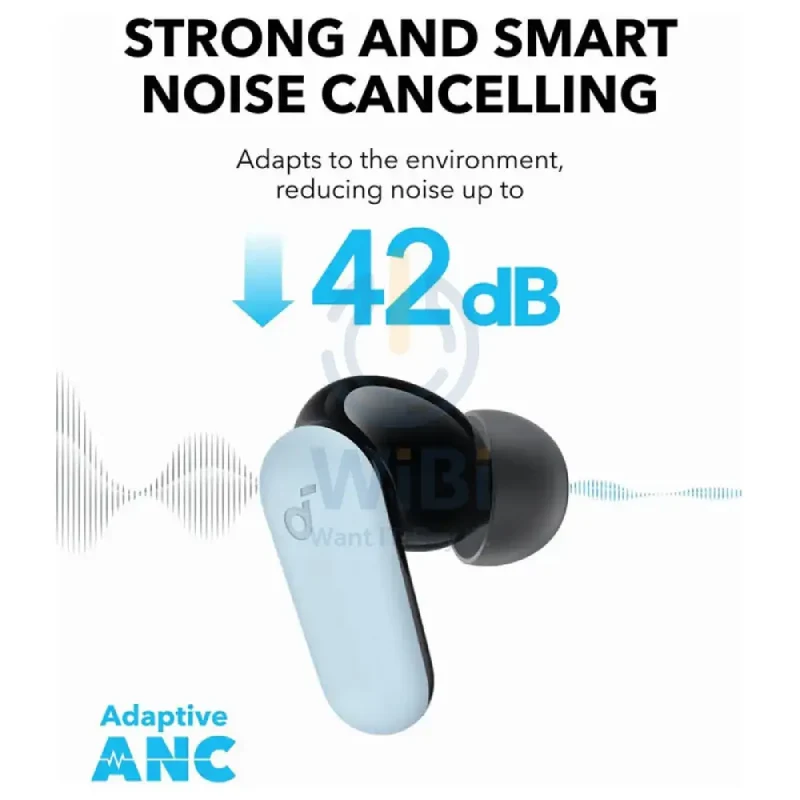 Anker Soundcore R50i Wireless Noise Cancelling Earbuds - In-Ear / Bluetooth / Blue