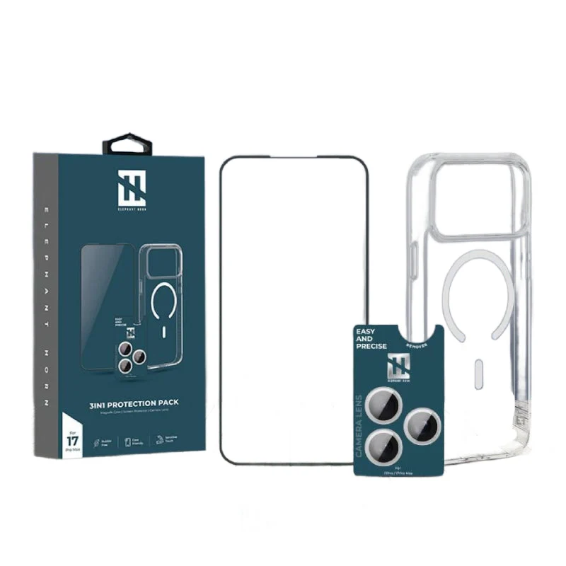 Elephant Horn 3-in-1 Protection For Apple iPhone 17 Pro Max - Clear