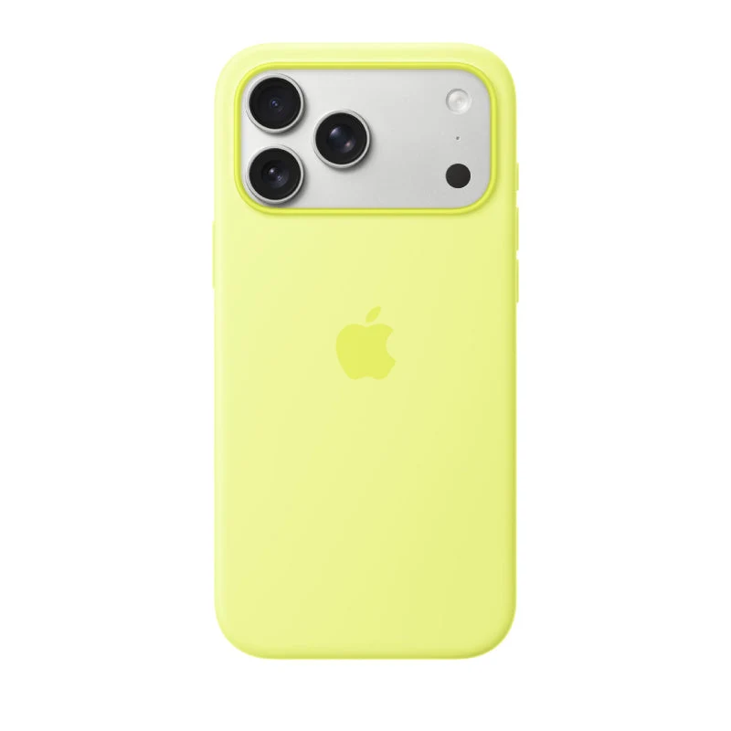 Apple iPhone 17 Pro Max Silicone MagSafe Case - Neon Yellow