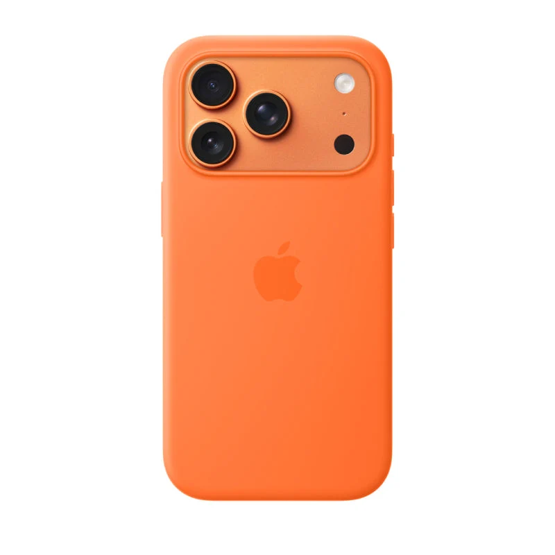Apple iPhone 17 Pro Silicone MagSafe Case - Orange