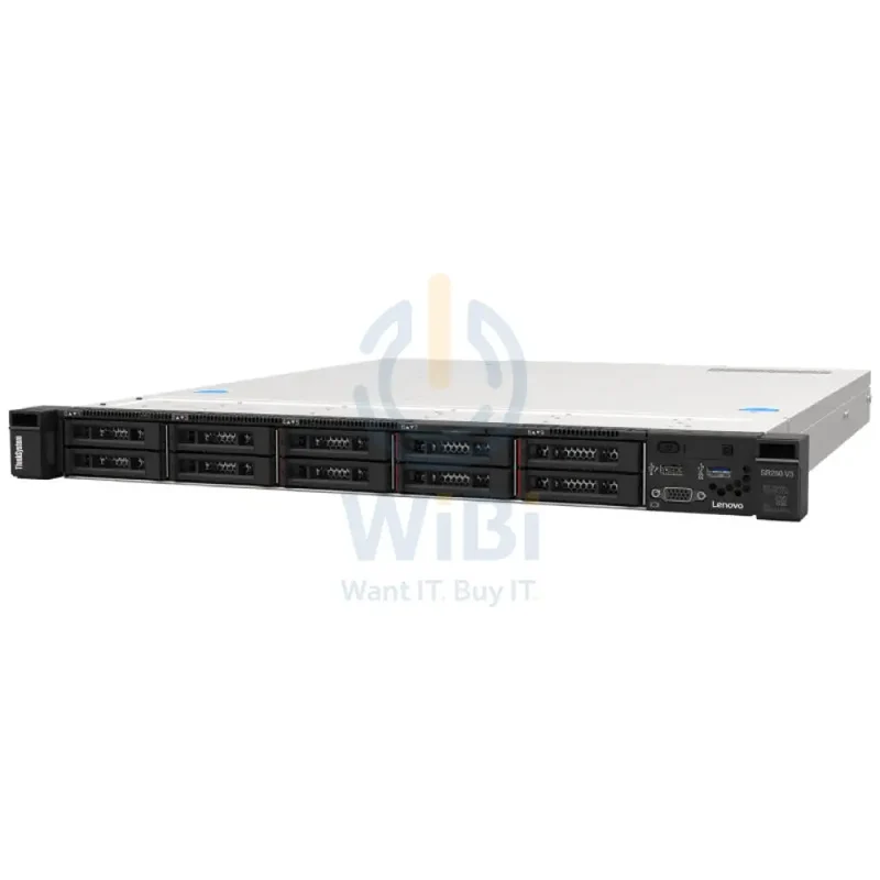 Lenovo ThinkSystem SR250 V3 - Xeon E-2468 2.60GHz / 8-Cores / 32GB / 2x 800Watts / Rack (1U) / (Without SSD)