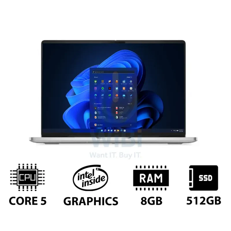 Dell Pro 16 PC16250 - 16" FHD+ Non-Touch / Core 5 120U / 8GB / 512GB (NVMe M.2 SSD) / Win 11 Pro / 1YW - Laptop