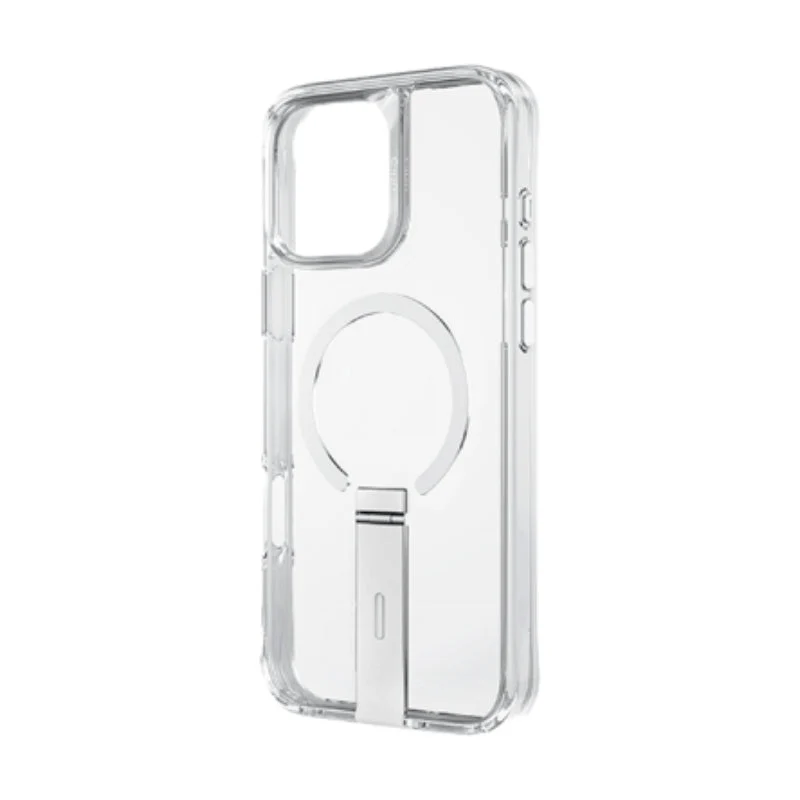 Uniq Hybrid Eleva MagSafe Case with Vertical Stand for iPhone 16 Pro – Lucent Clear