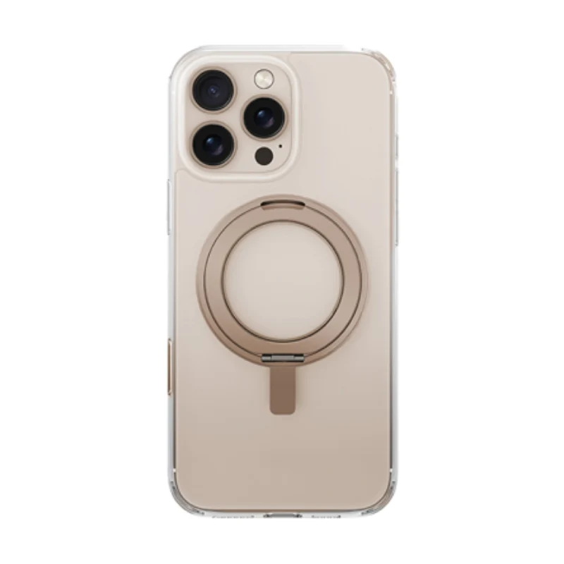 Uniq Swivix MagSafe case with 360 Rotation Kickstand for iPhone 16 Pro – Taupe Gold