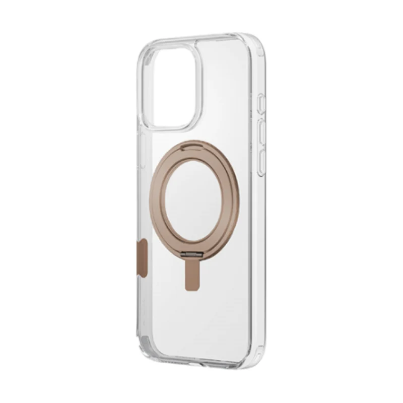 Uniq Swivix MagSafe case with 360 Rotation Kickstand for iPhone 16 Pro – Taupe Gold