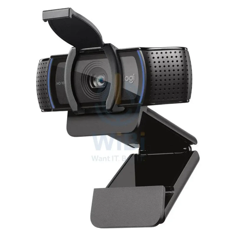 كاميرا ويب لوجيتك C920S برو HD، بدقة 1080p، بمعدل 30 إطارًا في الثانية، يو إس بي 2.0، باللون الأسود