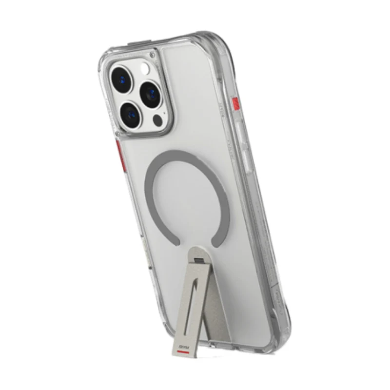 SKINARMA Helix MagSafe Case With 360 Rotating Stand for Apple iPhone 16 Pro (2024) 6.3" - Titanium