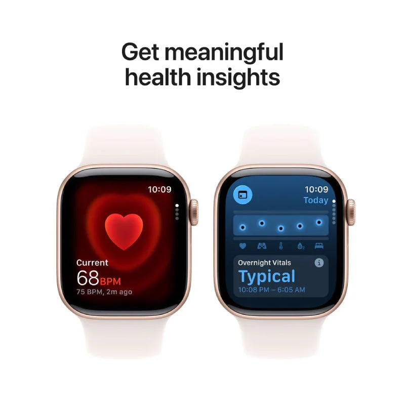Apple Watch Series 11 - LTPO OLED / 64GB / 46mm / Bluetooth / Wi-Fi / Medium/Large / Rose Gold Aluminum Case with Light Blush Sport Band