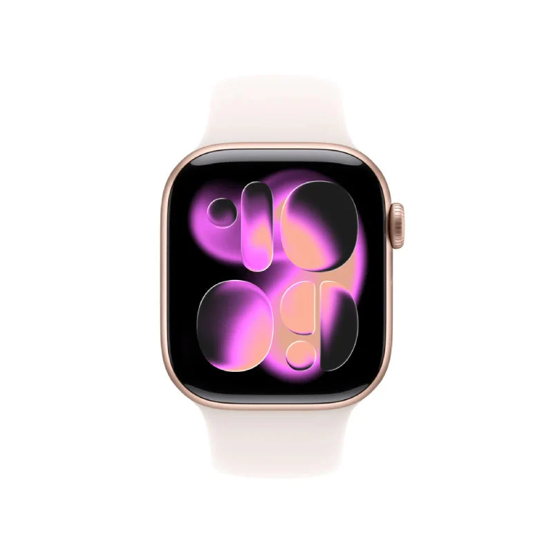 Apple Watch Series 11 - LTPO OLED / 64GB / 46mm / Bluetooth / Wi-Fi / Small/Medium / Rose Gold Aluminum Case with Light Blush Sport Band