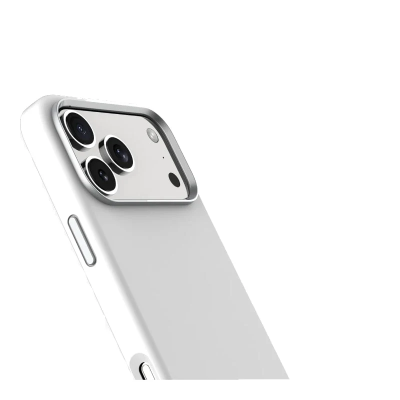 Levelo Iris MagSafe Liquid Silicone Case For Apple iPhone 17 Pro - Silver
