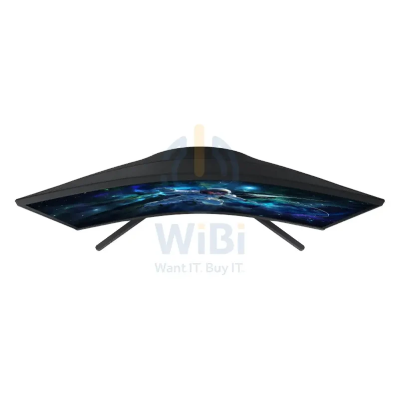شاشة ألعاب سامسونج أوديسي G5 G55C منحنية حجم 27 بوصة - لوحة VA QHD حجم 27 بوصة / 1MPRT / حتى 165 هرتز / إتش دي إم آي 2.2/ديسبلاي بورت 1.2 / أسود