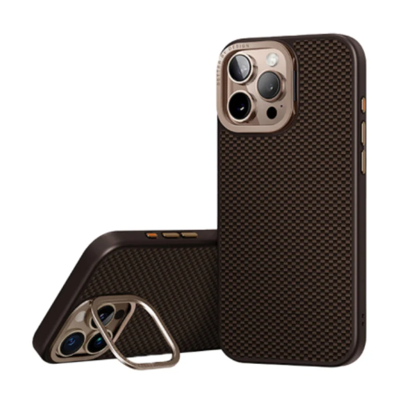 Uniq Hybrid Magclick Charging Keva Max With Camera Stand iPhone 16 Pro Max - Umber Brown