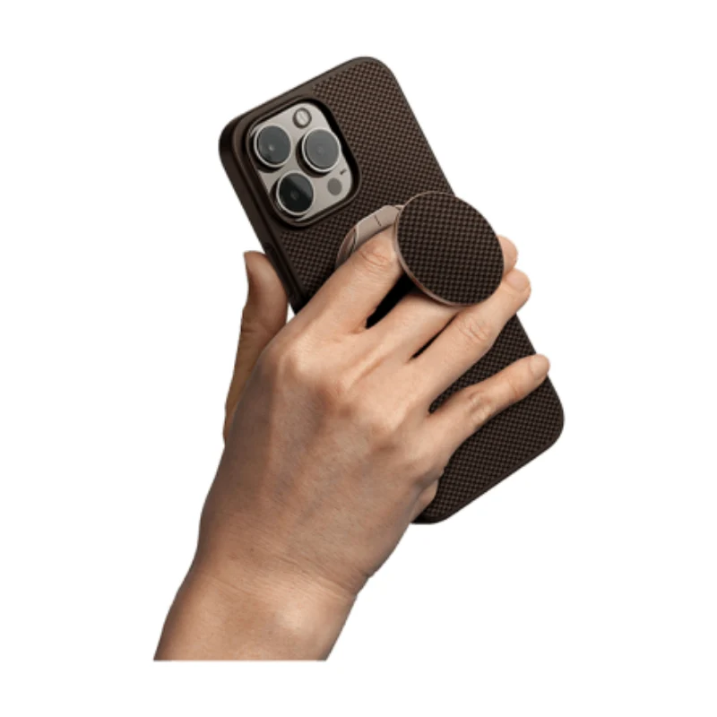 Uniq Keva Air Magclick Charging Case with GripFit Premium for iPhone 16 Pro Max – Umber Brown