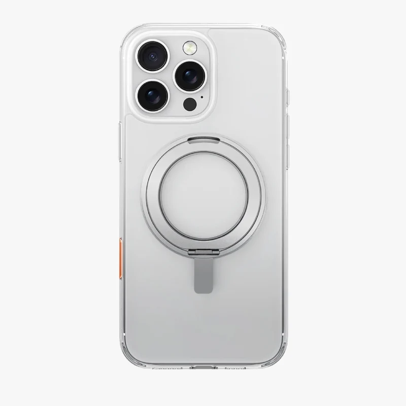 Uniq Swivix MagSafe case with 360 Rotation Kickstand for iPhone 16 Pro Max – Lucent Clear