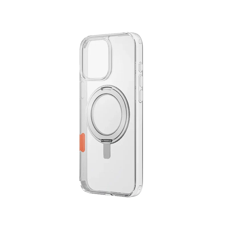 Uniq Swivix MagSafe case with 360 Rotation Kickstand for iPhone 16 Pro Max – Lucent Clear