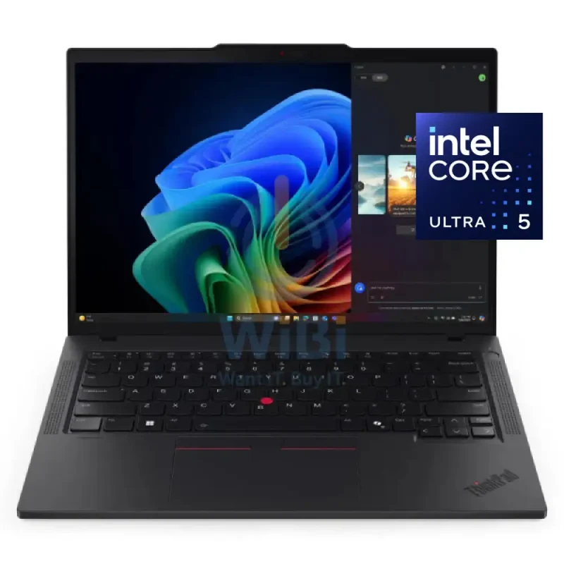 Lenovo ThinkPad T14 Gen 6 AI PC - 14.0" WUXGA / Ultra 5 225U / 16GB / 512GB (NVMe M.2 SSD) / AI Boost Up to 12 TOPS / Win 11 Pro / Arabic/English / 3YW / Black - Laptop