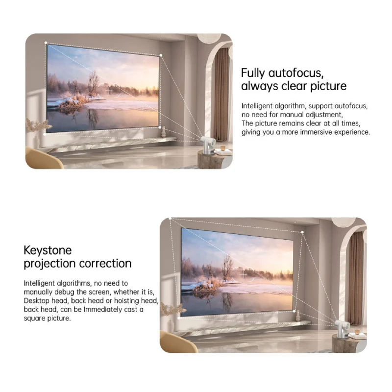 Volto BUDS PLUS C2 Projector With Battery - 2.69″ LCD / 5G / HDMI / USB 2.0 / Audio Port / Rose Gold