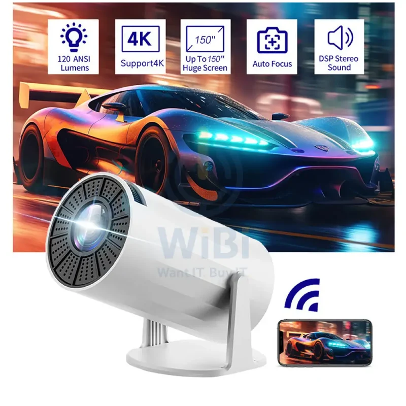 Volto FIRE 502 PRO Mini FHD Projector - 2.69″ LCD / HDMI / USB-A / Audio Port / White