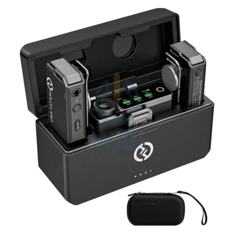 HOLLYLAND LARK MAX Duo with 2 Lavalier Wireless Microphone System - Black