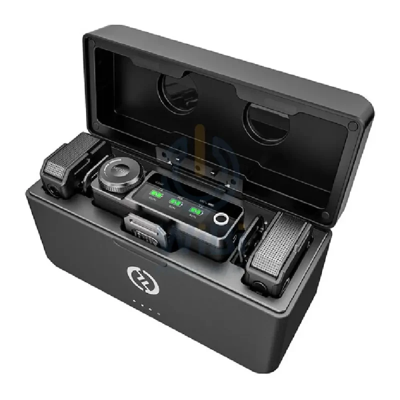 HOLLYLAND LARK MAX Duo with 2 Lavalier Wireless Microphone System - Black
