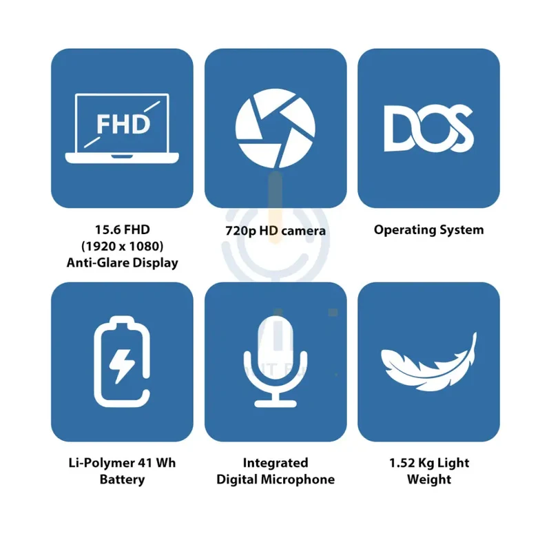 HP 250 G10 - 15.6" FHD / i7-1355U / 8GB / 512GB (NVMe M.2 SSD) / DOS (Without OS) / 1YW / Silver - Laptop