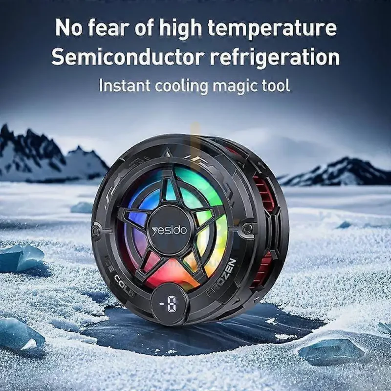 Yesido C226 Semiconductor Refrigeration Magnetic Universal Phone Radiator - Black