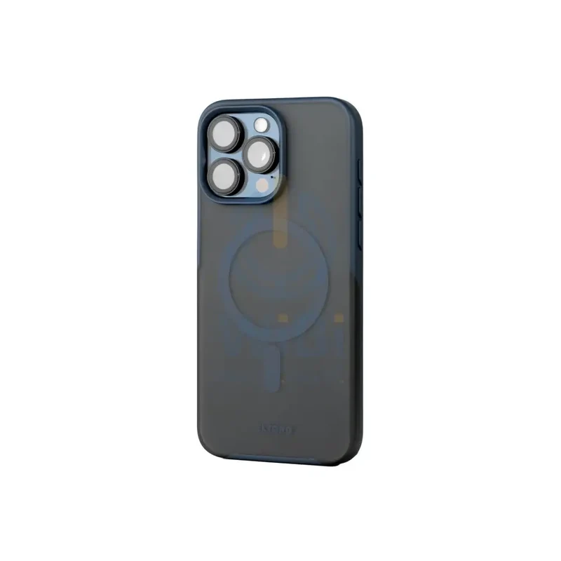 Eltoro Magsafe Smoke Rubberized Cover for iPhone 15 Pro Max - Navy Blue