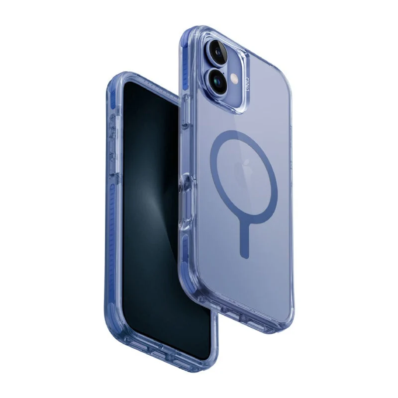 Uniq Hybrid Combat Magsafe Case for iPhone 16 - Pearl Blue
