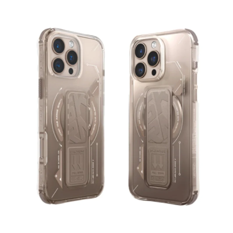 SKINARMA Helio MagSafe Case With Grip Stand For Apple iPhone 16 Pro Max - Gold