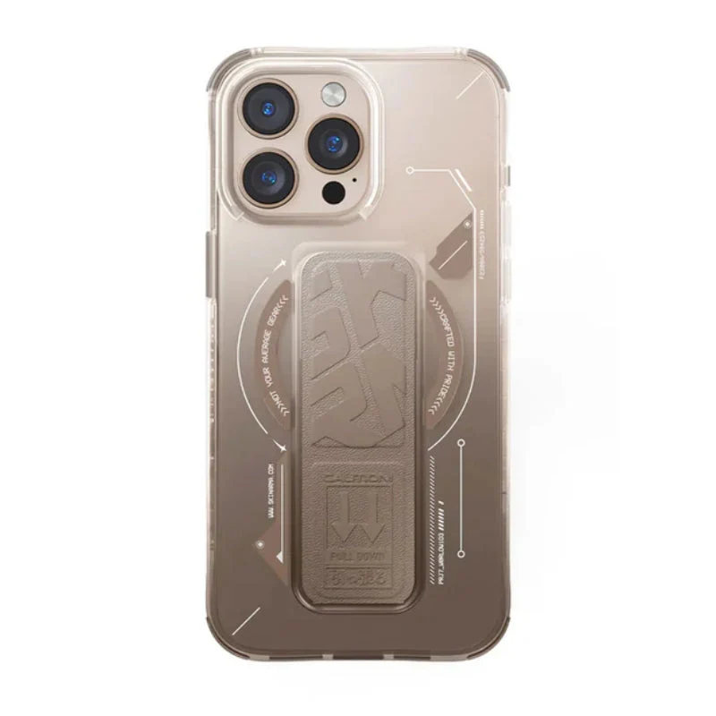 SKINARMA Helio MagSafe Case With Grip Stand For Apple iPhone 16 Pro Max - Gold