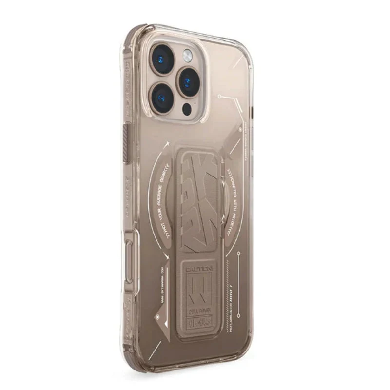 SKINARMA Helio MagSafe Case With Grip Stand For Apple iPhone 16 Pro Max - Gold