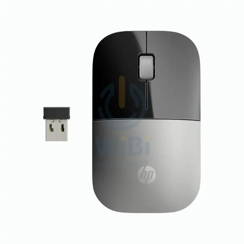 HP Z3700 Wireless Mouse - Up to 1200 dpi / Black/Silver Color