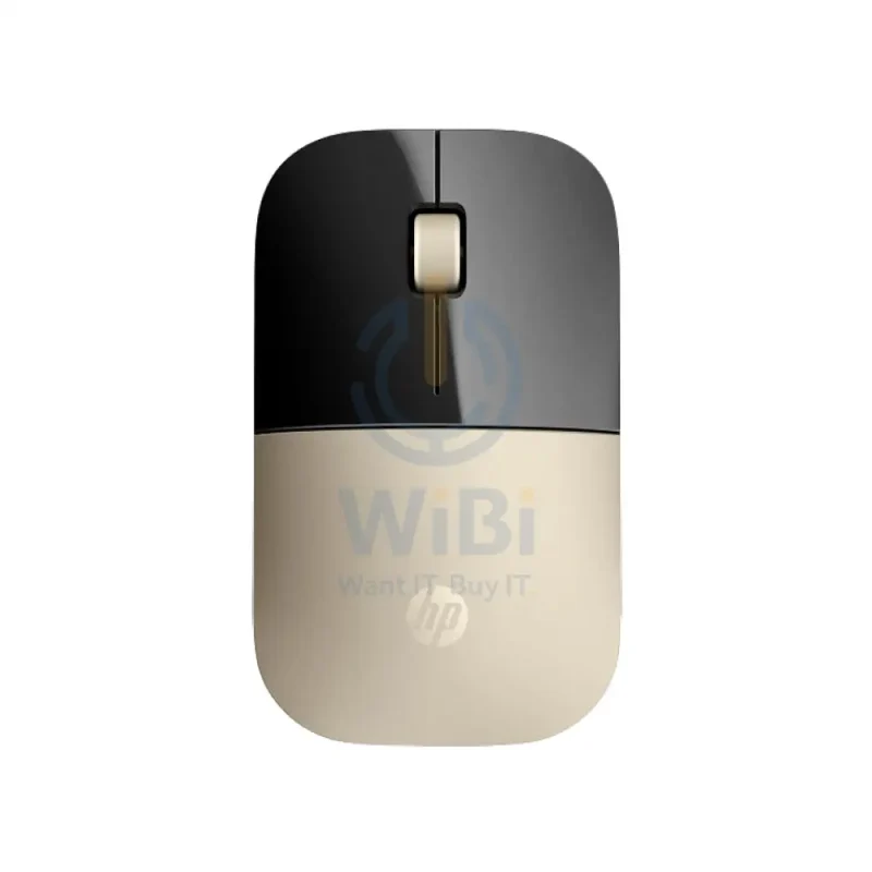 HP Z3700 Wireless Mouse - Up to 1200 dpi / Black/Gold Color