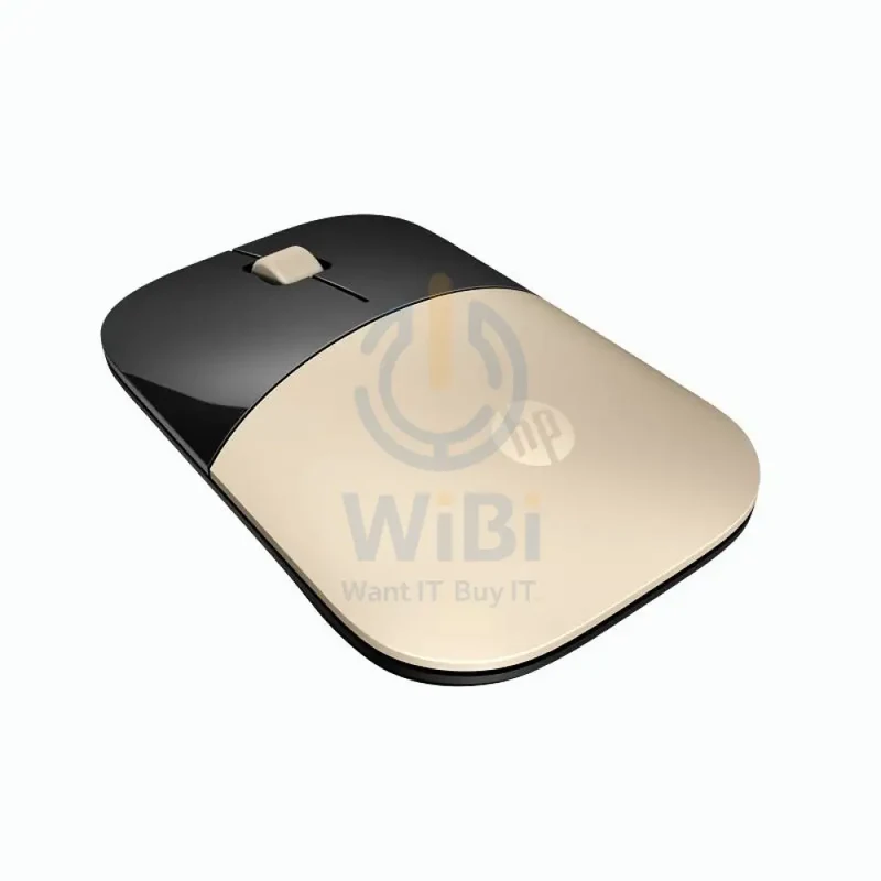 HP Z3700 Wireless Mouse - Up to 1200 dpi / Black/Gold Color