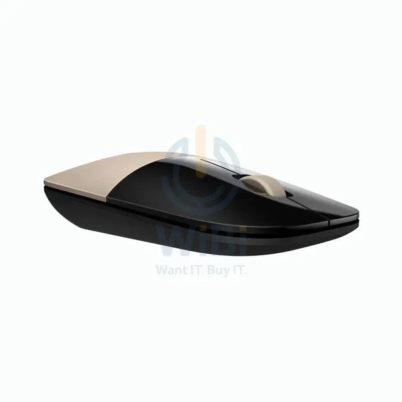 HP Z3700 Wireless Mouse - Up to 1200 dpi / Black/Gold Color