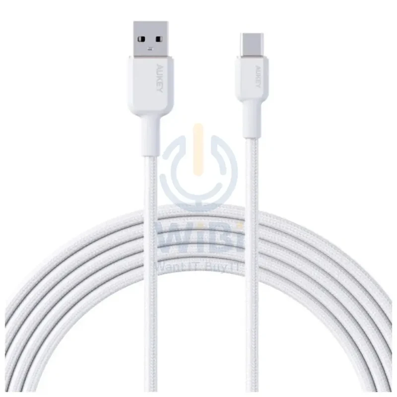 AUKEY Braided USB-A to USB-C Cable - 1.8 Meter / Black