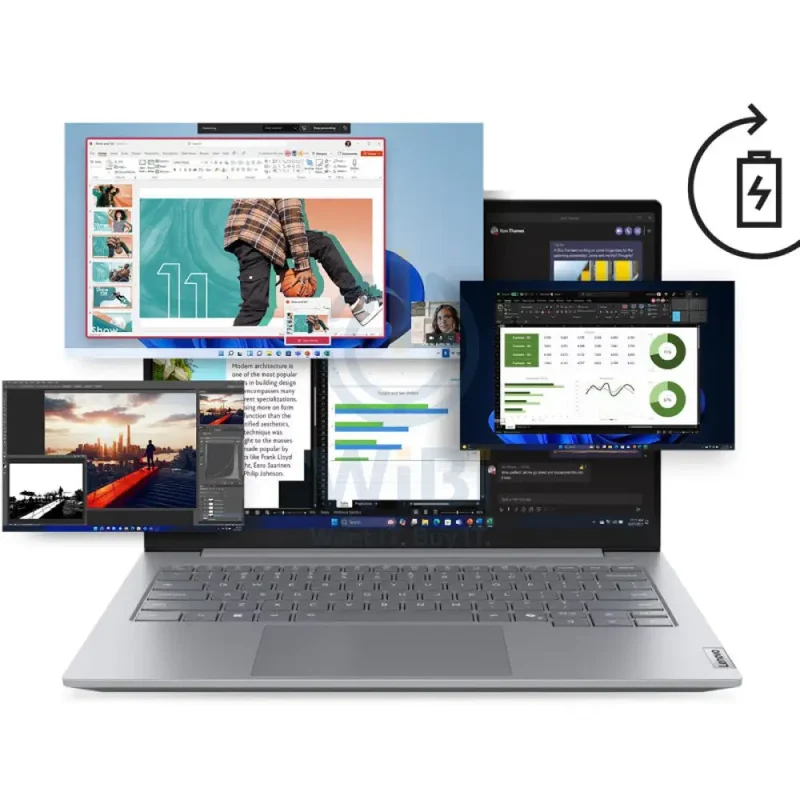 Lenovo ThinkBook 14 G8 - 14" WUXGA / Ultra 5 225U / 8GB / 512GB (NVMe M.2 SSD) / Win 11 Pro / 1YW / Arabic/English With Lenovo 15.6" Casual Toploader