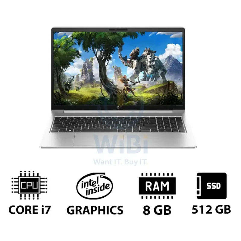 HP ProBook 450 G10 - 15.6" FHD / i7 / 8GB / 512GB (NVMe M.2 SSD) / DOS (Without OS) / 1YW - Laptop