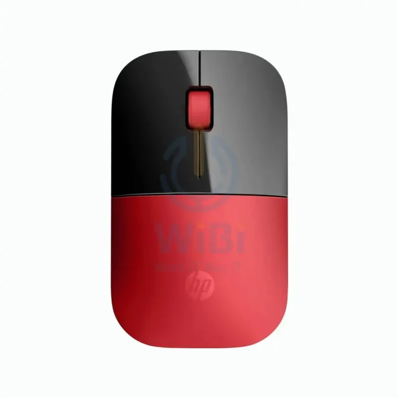 HP Z3700 Wireless Mouse - Up to 1200 dpi / Black/Cardinal Red Color