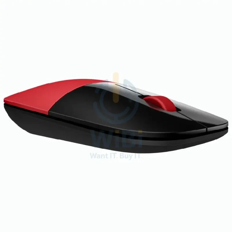 HP Z3700 Wireless Mouse - Up to 1200 dpi / Black/Cardinal Red Color