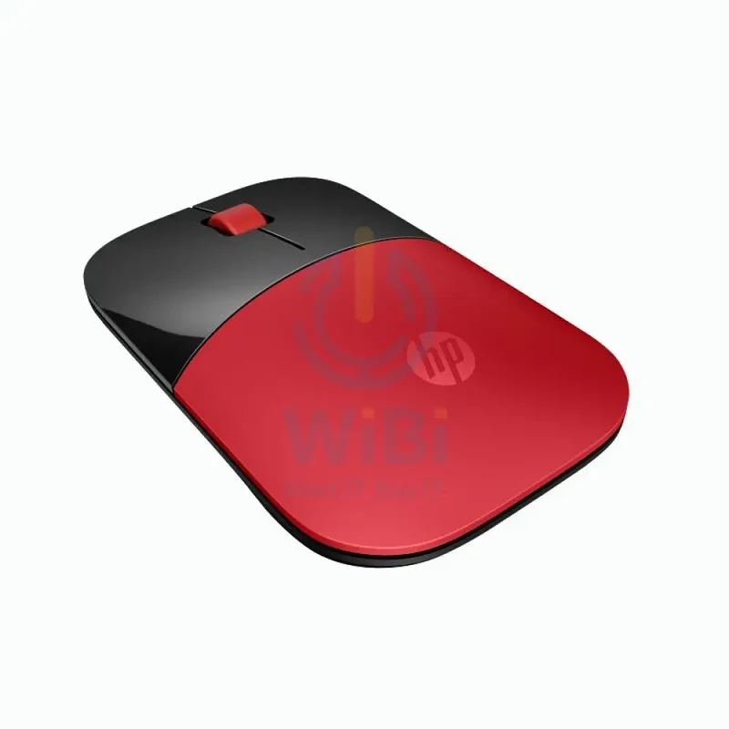 HP Z3700 Wireless Mouse - Up to 1200 dpi / Black/Cardinal Red Color