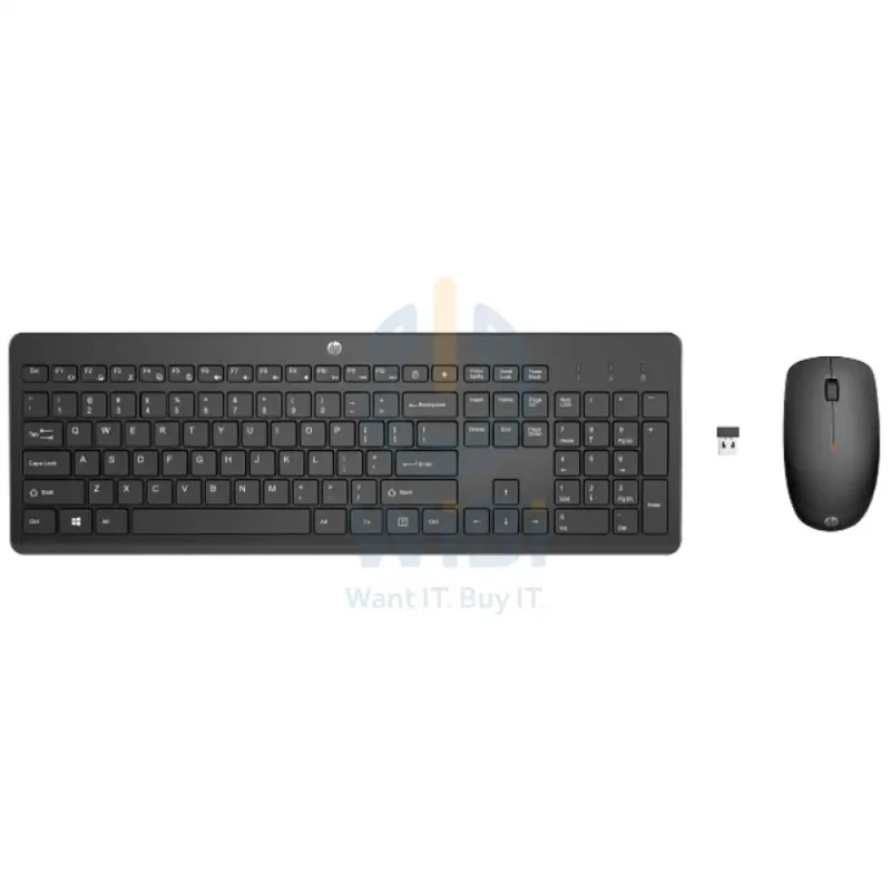 HP 230 Wireless Keyboard and Mouse - Arabic/English Keys / Combo Set / Black Color