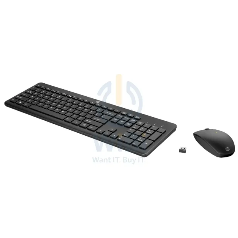 HP 230 Wireless Keyboard and Mouse - Arabic/English Keys / Combo Set / Black Color