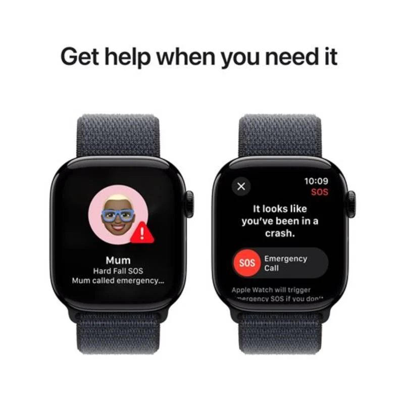 Apple Watch Series 10 with Sport Loop - LTPO OLED / 64GB / 42mm / Bluetooth / Wi-Fi / Cellular / Jet Black