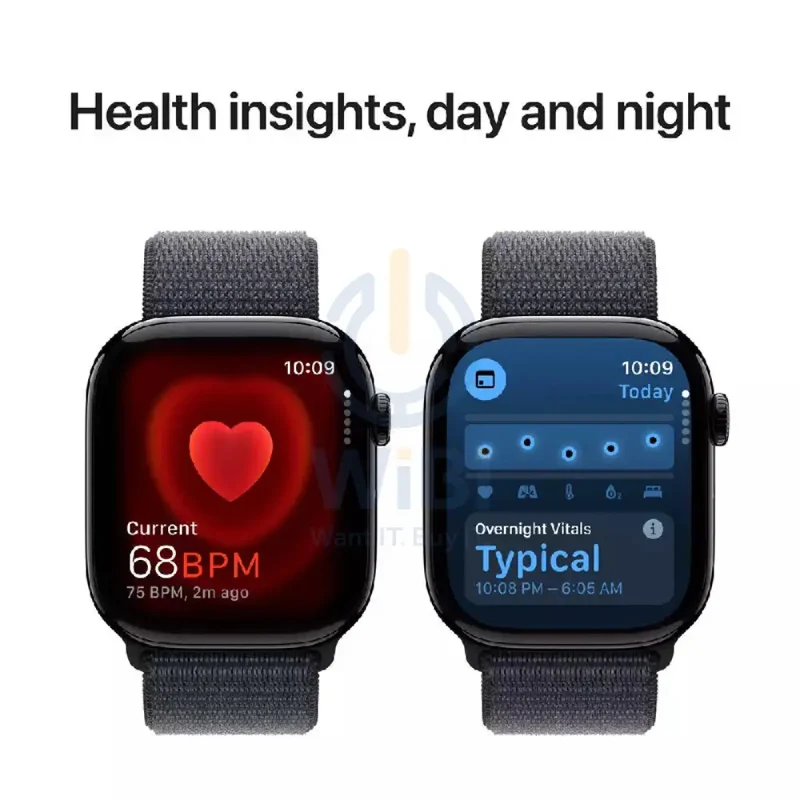 Apple Watch Series 10 with Sport Loop - LTPO OLED / 64GB / 42mm / Bluetooth / Wi-Fi / Cellular / Jet Black